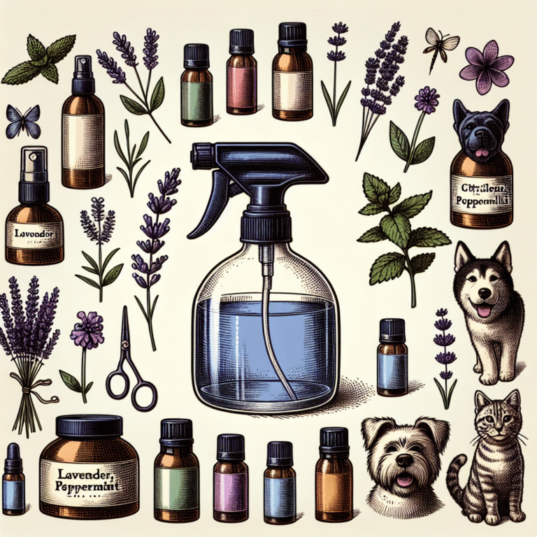 Easy DIY Flea and Tick Spray Recipes for Dogs and Cats with Safe Oils