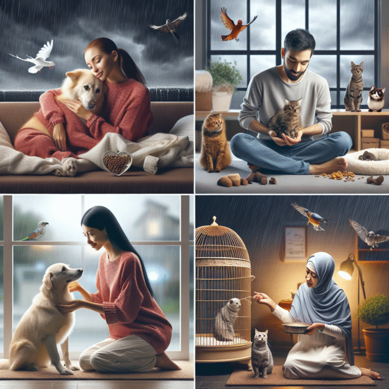 Holistic approaches to managing your pet's anxiety during storms