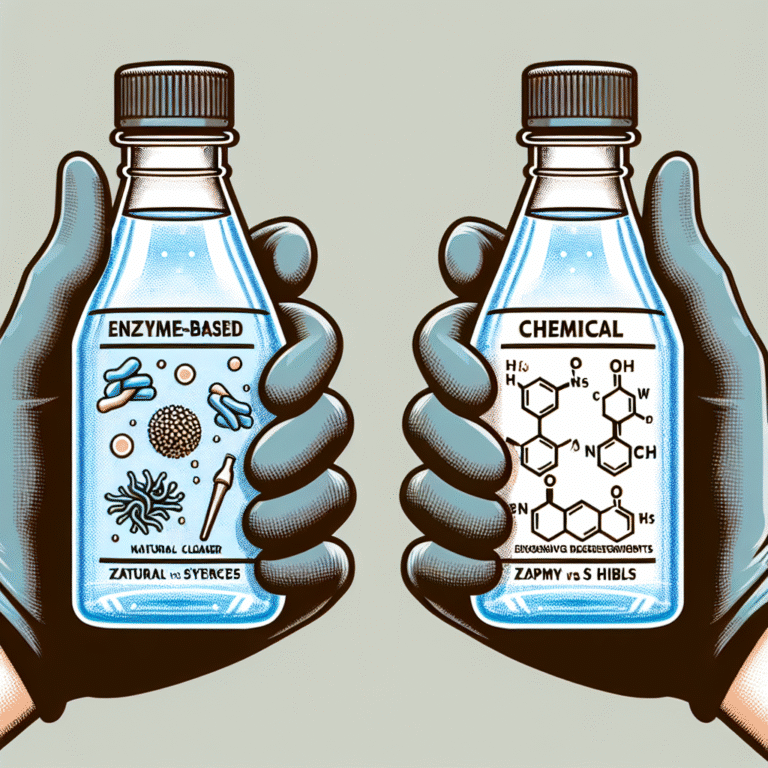 Comparing enzyme-based cleaners to chemical alternatives for effective cleaning