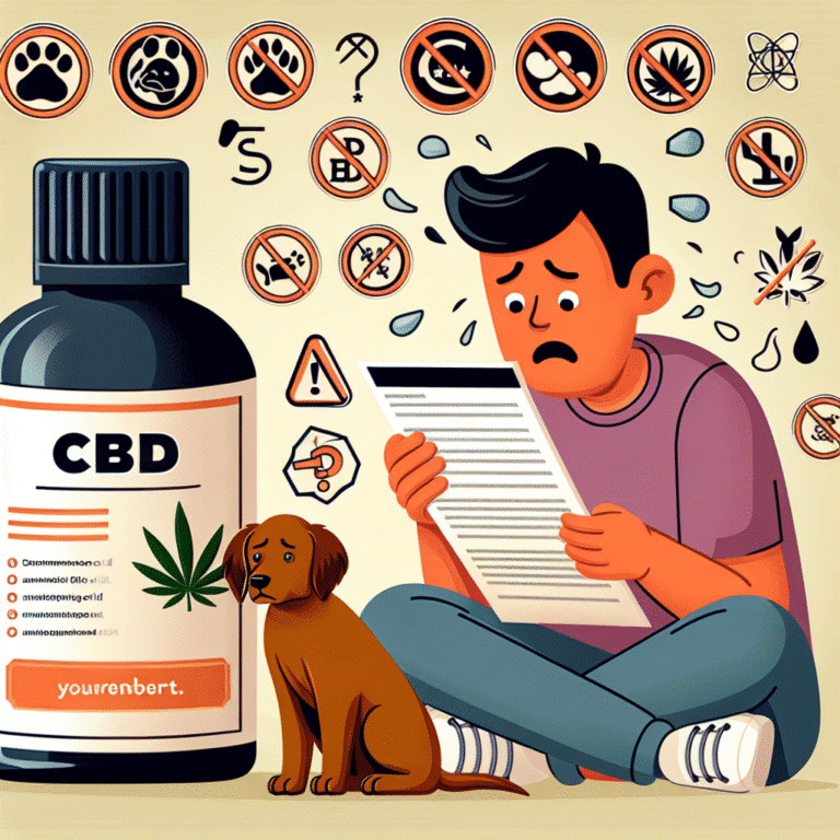 Risks of Using CBD Oil for Pet Anxiety from Sourcing to Effects