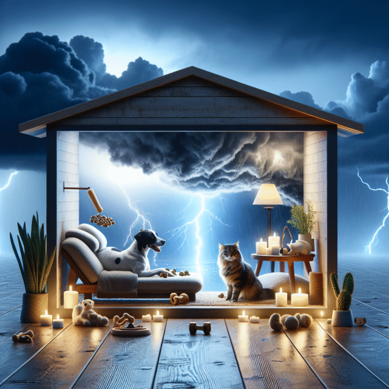 Holistic approaches to managing your pet's anxiety during storms