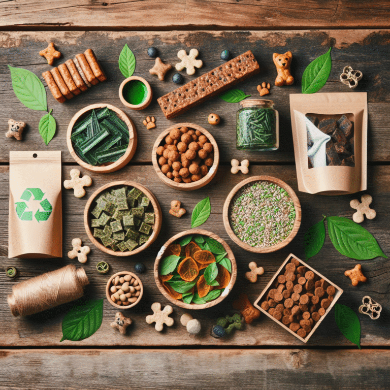 Low-impact pet snacks: Sustainable algae and spent grains