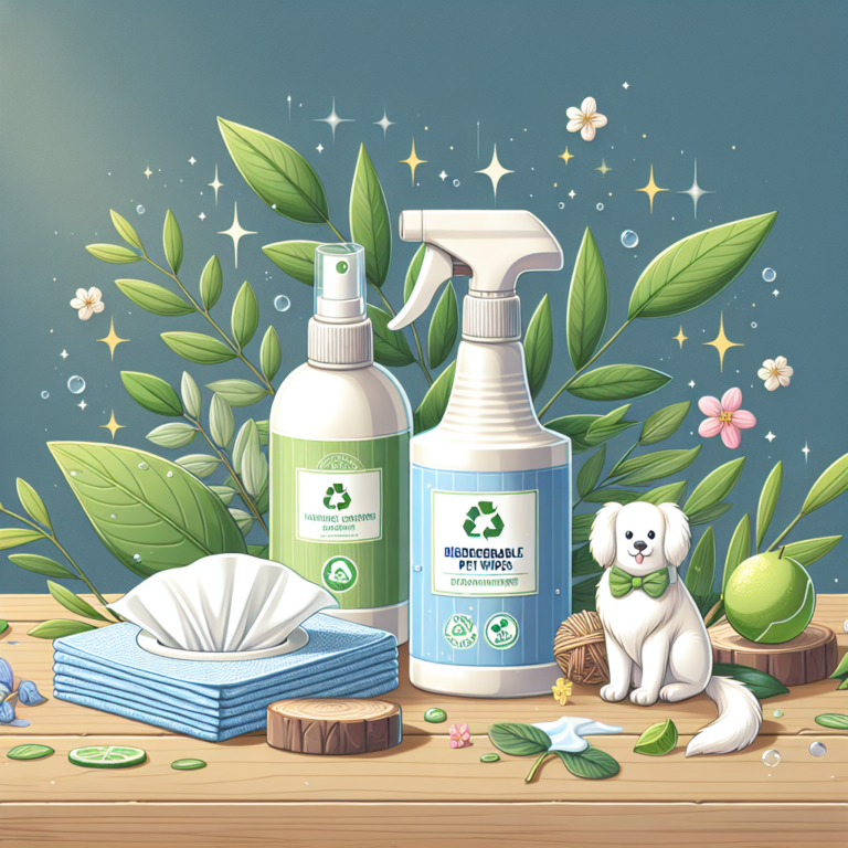 Review of biodegradable pet wipes and natural deodorizing sprays for quick cleanups